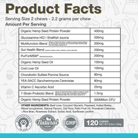 N4P Marque Privée – Friandises Tendres pour Articulations (Hanches) pour Chiens et Chats – Supplément de Glucosamine pour Soutenir la Santé Articulaire des Animaux de Compagnie