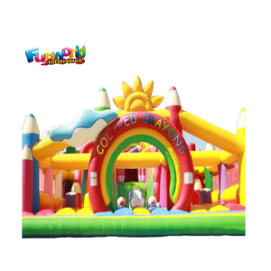 Tobogán Inflable de Grado Comercial, Castillo Inflable, Circuito de Obstáculos, Brincolín Inflable, Combo de Crayones, Casa de Brinco - Product Image 6