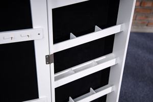 מודרני ארון תכשיטים בסגנון חופשי מגשר עץ Mdf עם מגירה מלאה מראה מלא ו פטיפון לסלון ביתי - Product Image 6