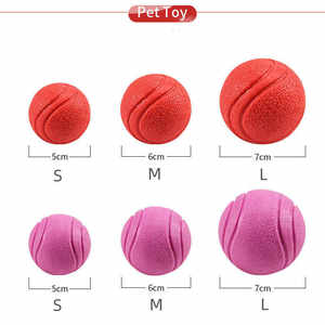 Pelota elástica sólida para adiestrar perros, pelota para morder perros medianos a grandes, resistente a mordeduras, pelota de juguete para perros y Mascotas - Product Image 6