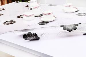 Nappe en PVC en <span class=keywords><strong>toile</strong></span> <span class=keywords><strong>cirée</strong></span> bon marché de haute qualité imperméable à l'huile lavable pour un événement de fête à la maison intérieur extérieur - Product Image 2