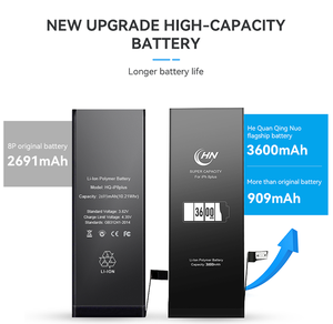 بطارية هاتف محمول سوداء عالية السعة مخصصة لآيفون 5S و6 و6S و7 و8 بلس وX، بطارية ليثيوم مخصصة لآيفون SE متوفرة في المخزون - Product Image 2