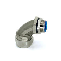 Raccord coudé flexible FRABO G1-1/2'' en acier inoxydable 304 durable à 90 degrés pour la protection des câbles électriques