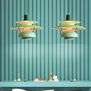 Lámpara colgante verde de estilo nórdico Pedrali, control de interruptor redondo Led E27 para comedor, uso comercial - Product Image 5