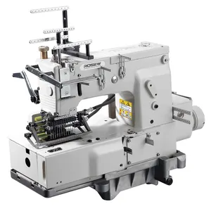Gc1412psm-máquina de coser Industrial de 12 agujas, cama plana, doble cadena, puntada, multiaguja