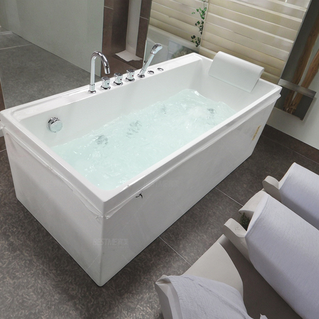 Jacuzzis Indoor Spa Bathtub Massage Bathtub 1 Person Freestanding Installation Acrylic Bath Tub Faucets Outdoor Bathtubs