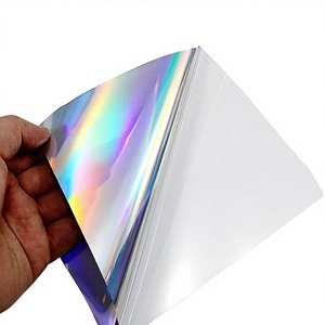 Película Adhesiva Holográfica PET Brillante, Resistente al Agua, para Impresión a Color, Publicidad y Grabado - Product Image 1