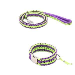 Vente chaude <span class=keywords><strong>Parachute</strong></span> Chien Collier Chien <span class=keywords><strong>Chat</strong></span> Collier et Laisse Ensemble Pet Leading Laisse - Product Image 1