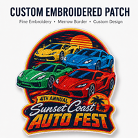Fabricant de patchs brodés personnalisés pour clubs automobiles, vente en gros de badges thermocollants ou à coudre pour vestes, chapeaux, sacs, uniformes