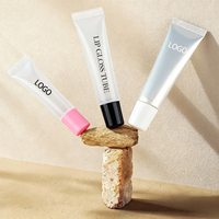 Tube de gloss à lèvres vide en plastique personnalisé avec logo, 3 ml, mini tube souple, emballage cosmétique coloré 5 ml, tube de gloss à lèvres vide 8 ml