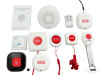 KONST Bracelet d'urgence avec bouton d'appel, détecteur de chute pour personnes âgées, kit d'alarme d'appel infirmier KONST, kit bouton SOS panique à une touche
