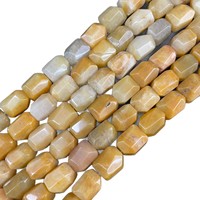 Perles en pierre naturelle facettées Jinstone 13x17mm, forme baril rectangulaire, en vrac pour la fabrication de bijoux, bracelets, colliers, brin de 15 pouces
