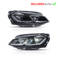 Bloc optique avant style Golf 7.5 Full LED pour Volkswagen Golf Mk7 Golf 7, années 2013-2017 2018