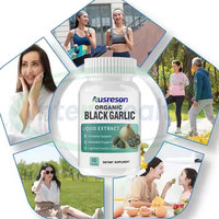Ausreson Extrait d'ail noir vieilli Halal 730 Capsules 1500mg Vente en gros Suppléments naturels biologiques à base de plantes Capsules d'ail noir
