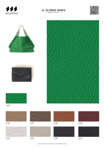 A5 حجم عينة نمط ليتشي أعلى الحبوب الانتهاء من الجلد الكروم المدبوغ جلد البقر أكياس الملابس حقائب الأمتعة أحزمة متعددة الألوان - Product Image 5