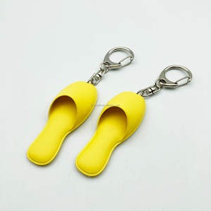 Porte-clés personnalisé en PVC 3D avec logo sur mesure, <span class=keywords><strong>mini</strong></span>-chaussures, pantoufles mignonnes, sandales, breloque de sac pour cadeau promotionnel ou événementiel - Product Image 6