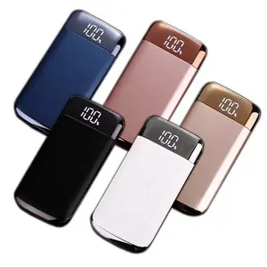 Carregador portátil de celular l350, banco de energia com display digital, logotipo personalizado, 10000mah, para tesouros