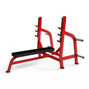 gym strength equipment exercise machine plate loaded flat bench