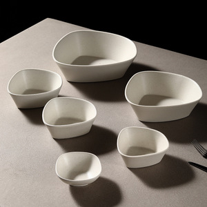Tazón de Cerámica Estilo Ártico, Apto para Microondas, con Acabado Bajo Esmalte, Forma Irregular, para Postres y Sopas, para Uso en Restaurantes y Hoteles - Product Image 2
