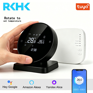 <span class=keywords><strong>Thermostat</strong></span> de chauffage hydronique sans fil RKHK 433MHZ pour <span class=keywords><strong>chaudière</strong></span> à <span class=keywords><strong>gaz</strong></span>, contrôleur de température Wifi Tuya avec récepteur RF - Product Image 1