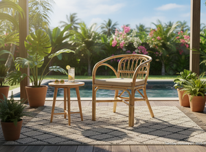 Sillón de Ratán Dolvio, Cómodo, Elegante, Diseño Moderno, Muebles de Exterior, Uso en Hoteles y Apartamentos, Hecho a Mano, Duradero, Individual - Product Image 2