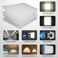 Plaque diffuseur LED en polycarbonate blanc opale 1,2 mm 1,5 mm 2 mm pour panneau lumineux uniforme, découpe sur mesure
