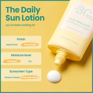 Loción de protección solar hidratante <span class=keywords><strong>Lance</strong></span>, Etiqueta Privada, bloqueador solar de amplio espectro, sin molde blanco SPF 30 50 Reef Safe Sunscreen Organic - Product Image 4