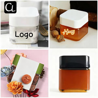 Récipient de bocal en plastique PET de 180ml avec logo personnalisé pour bonbons gommeux collation stockage des aliments emballage de biscuits à base de noix miel confiture vente en gros