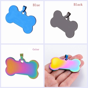 Charm cá nhân hai mặt trống tag <span class=keywords><strong>Dog</strong></span> Cat Pet Tên số điện thoại ID tag - Product Image 5