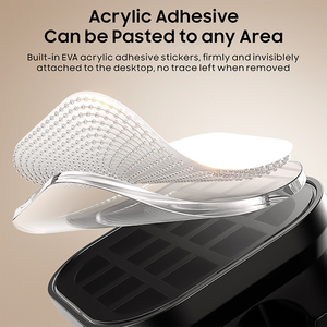 Paquete de 6 clips magnéticos para cables, resistentes y adhesivos, organizadores de cables de escritorio para la gestión de cab - Product Image 6