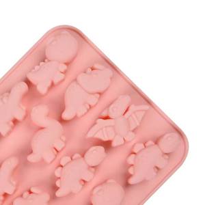 Molde de Silicona para Pastel con Forma de Dinosaurio 3D de 12 Cavidades, Antiadherente, Libre de BPA, Platino LFGB, de la Fábrica MUYULINS - Product Image 2