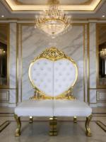 Chaises Trônes Modernes Blancs Roi et Reine Lion, Faits Main en Acrylique, Design Européen Antique, Réglables, pour Dîner, Hôtel, Location Mariage