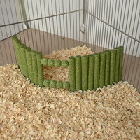 Clôture en herbe naturelle pliable, séparateur de cage à mâcher pour hamster, aménagement paysager de cage pour hamster syrien