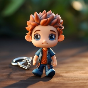 Llavero de resina de anime, figura de dibujos animados personalizada, modelo coleccionable para niños y regalos - Product Image 3