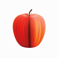 Bloc-notes 3D en forme de fruits, notes autocollantes créatives, pomme, poire, orange, tomate, bloc-notes pour le bureau
