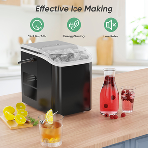 USA kho xách tay Ice Maker tự làm sạch Countertop máy nước đá 2 kích cỡ Bullet ice cubes cho nhà bếp văn phòng Bar Đảng - Product Image 2