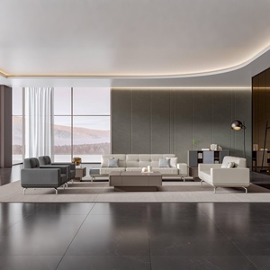 고급 고급 품질 현대 모듈러 나무 경영진 사무실 책상 보스의 대형 컴퓨터 테이블 창조적 인 CEO의 사무실 가구 - Product Image 4