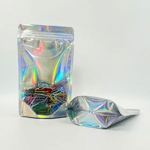 Sachets Doypack Mylar Holographiques Imprimés Personnalisés avec Fermeture Zip, Qualité Alimentaire, pour Sushi, Bonbons, Noix et Snacks - Product Image 5