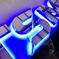 Fabricant ODM, enseigne LED 3D personnalisée, PVC imperméable, rétroéclairée, durable, simple, moderne, décoration intérieure, bureau, devanture de magasin, entreprise