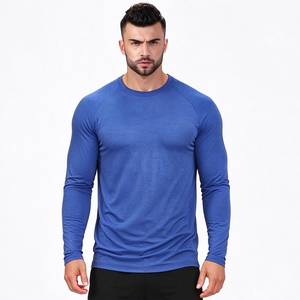 Nouveau design du fabricant : Pull tricoté à manches longues col rond pour homme – Haut de sport d'automne – T-shirt à manches longues pour homme - Product Image 5