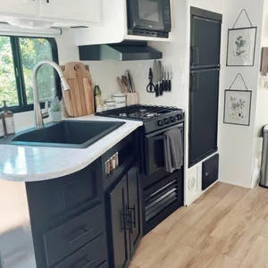 Gabinetes de Cocina Modulares Modernos de Madera a Medida para Autocaravanas, Origen China, con Solución de Proyecto Completa - Product Image 4