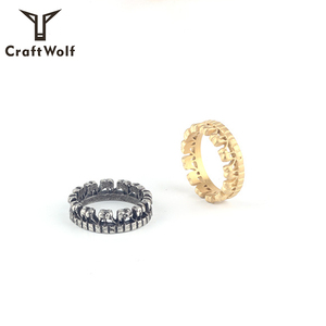 Anillo de acero inoxidable con diseño de lobo <span class=keywords><strong>para</strong></span> <span class=keywords><strong>hombre</strong></span> y mujer, sortija <span class=keywords><strong>personalizada</strong></span> con diseño de animales, 2022 - Product Image 6