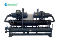 Refroidisseur à vis à double compresseur refroidi par eau de 440 kW