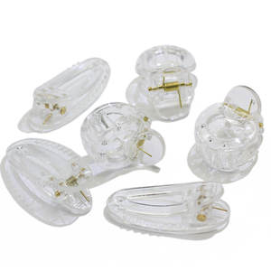 100 pièces clair acrylique pinces à cheveux accessoires clair pince à cheveux clair épingles à cheveux Barrette en gros usine - Product Image 2