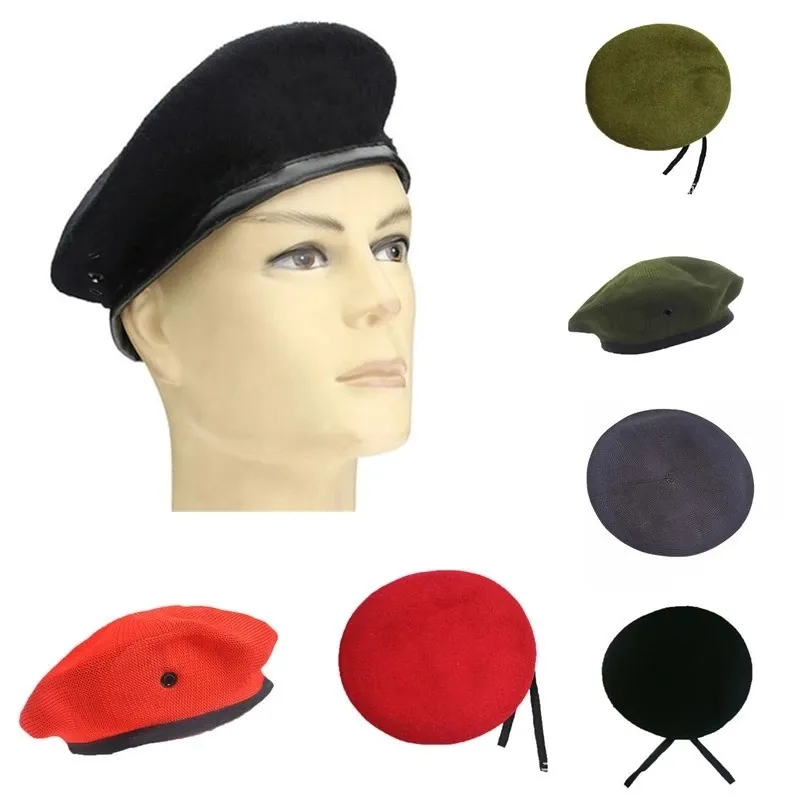 Unisex Fashion Vintage Solid Woolen Cloth Berets Men Hats Men Women Uniform Cap Peaky Blinders Hats for Women