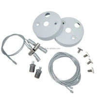 Abat-jour rond chromé douille 80mm Base de lampe utilisation courante éclairage de plafond accessoire