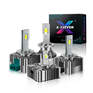 X-7SEVEN D2S 업그레이드 150% 밝기 HID 전구 교체 키트 D2S D3S D5S D8S 12V 100W D1S 6500K LED 헤드라이트 전구