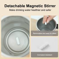 Mug à café intelligent électrique portable en acier inoxydable de 380 ml, auto-rotatif, auto-mélangeur, poignée ergonomique, thermos, tasse de bureau, sous vide