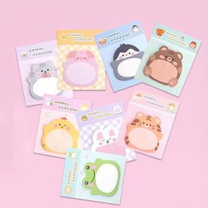 Meng Fun Cartoon Animal Self-Adhesive <b>Stand</b>-up Creative Memo Pads Cute Learning Supplies for <b>Record</b> & Plan - Product Image 3