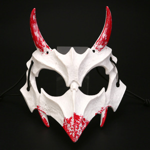 Anime di Halloween Cosplay mezza faccia trucco palla sanguinante maschera tigre Yesha Tiangou drago dio uomo <span class=keywords><strong>lupo</strong></span> maschera di danza maschera - Product Image 4